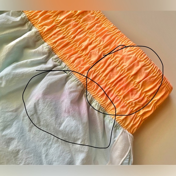 Free People FP Movement Finisher Moonlight Neon Shorts in Blue & Orange sz Med - Picture 12 of 16